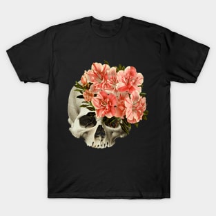 skull flower vintage illustration T-Shirt